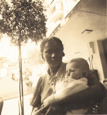 Jorge Mautner e sua babá filha-de-santo Lúcia