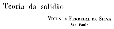 Teoria da solidão