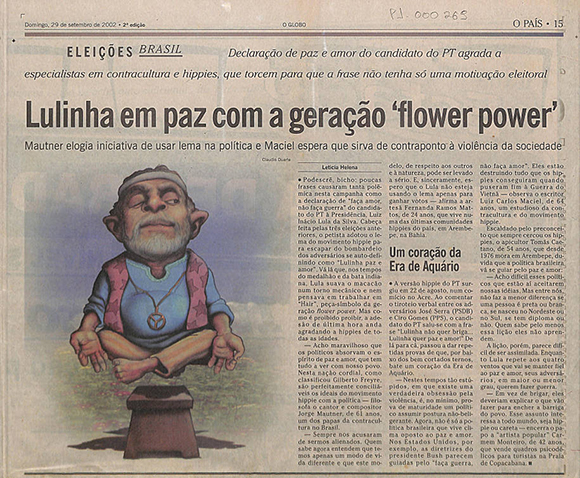 Lulinha em paz com a geração 'flower power'