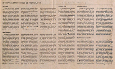 O tropicalismo segundo Caetano Veloso