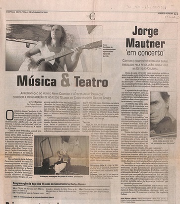 Jorge Mautner em concerto: Borbulhantes
