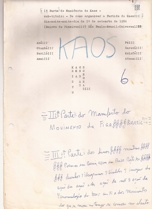 Manifesto: Kaos e Figa