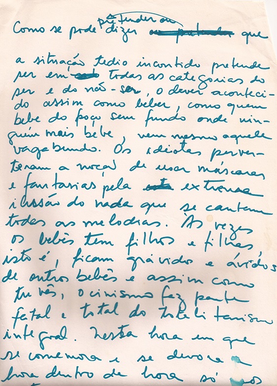 Tédio incontido