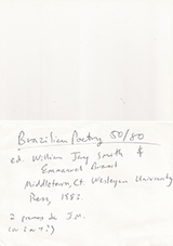 Brazilian Poetry 50/50