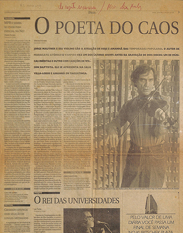 O poeta do caos