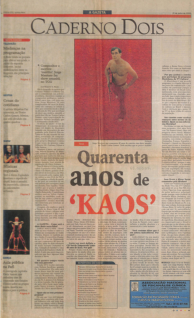 40 anos de Kaos