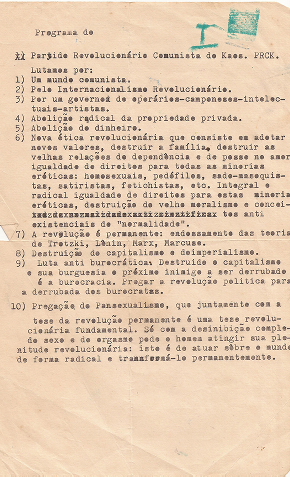 O Partido Revolucionário Comunista do Kaos.